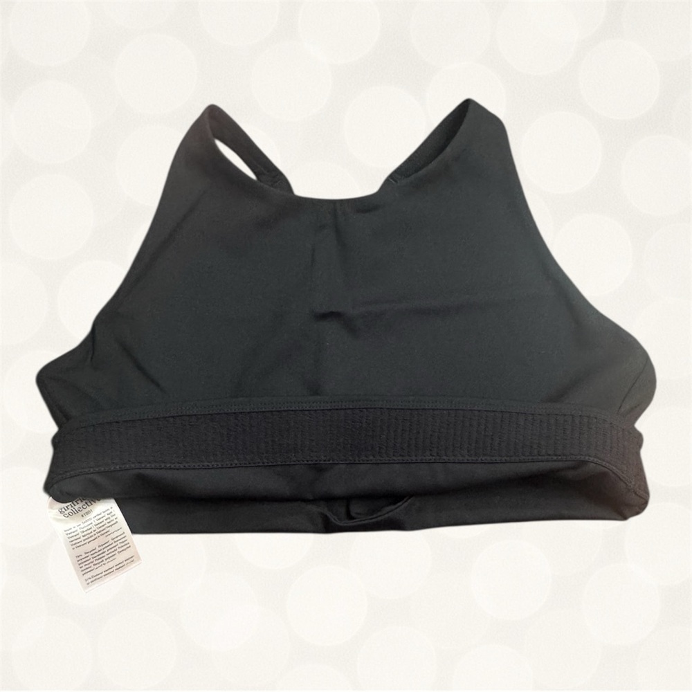 Girlfriend Collective Black High Neck Sports Bra Size L - Picture 7 of 8
